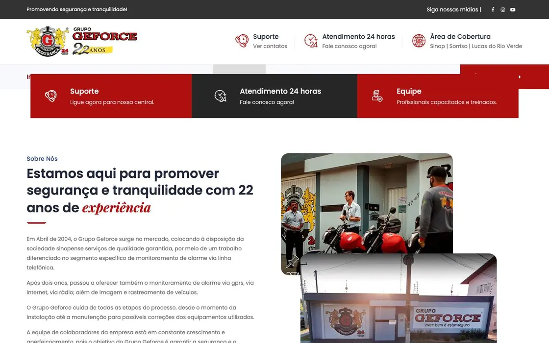 Site do Grupo Geforce
